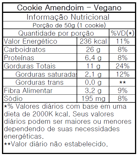 Cookie Vegano de Amendoim